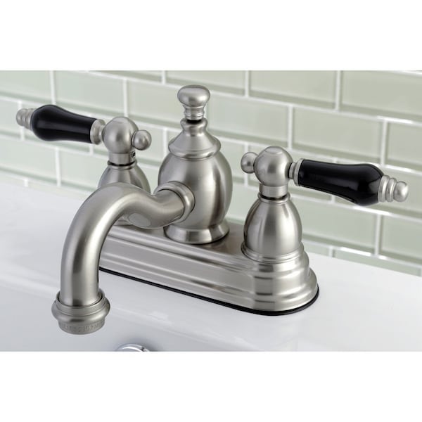 KS7108PKL 4 Centerset Bathroom Faucet, Brushed Nickel